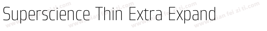 Superscience Thin Extra Expanded字体转换